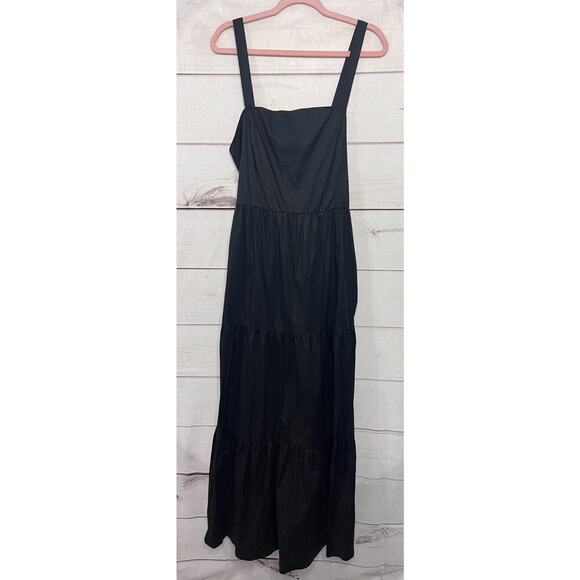 NWT JustFab Black Maxi Dress Easy Flirty Size XL - Picture 1 of 4
